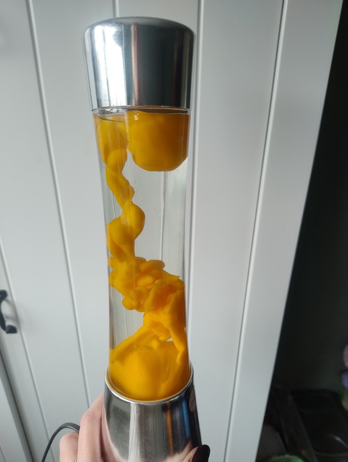 Oranje lavalamp - Retro sfeerverlichting, Zo goed als nieuw, Oranje, Vintage, Ophalen