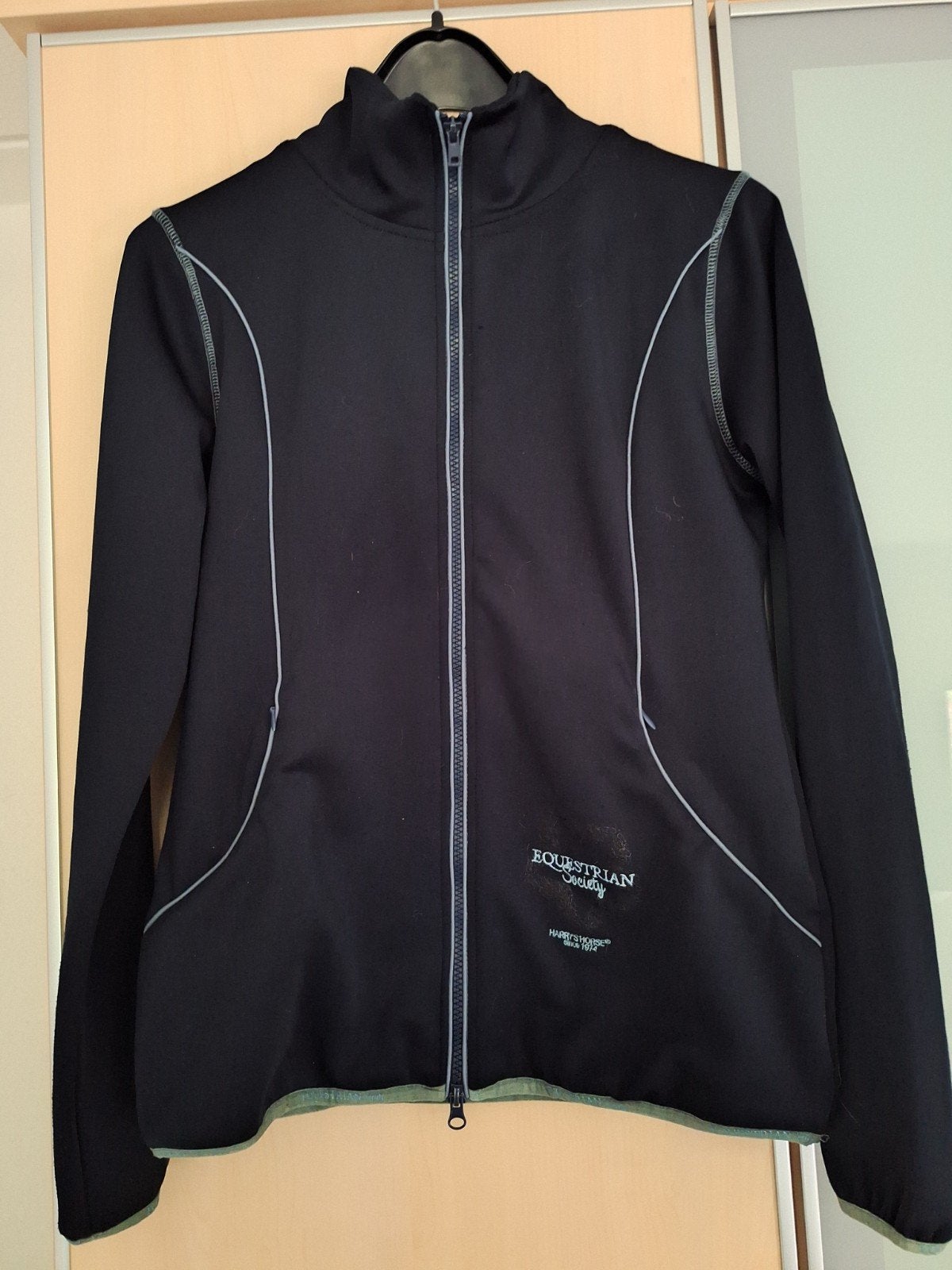 Equestrian Society vest blauw, Dieren en Toebehoren, L, Ophalen of Verzenden, Zo goed als nieuw, Ritssluiting