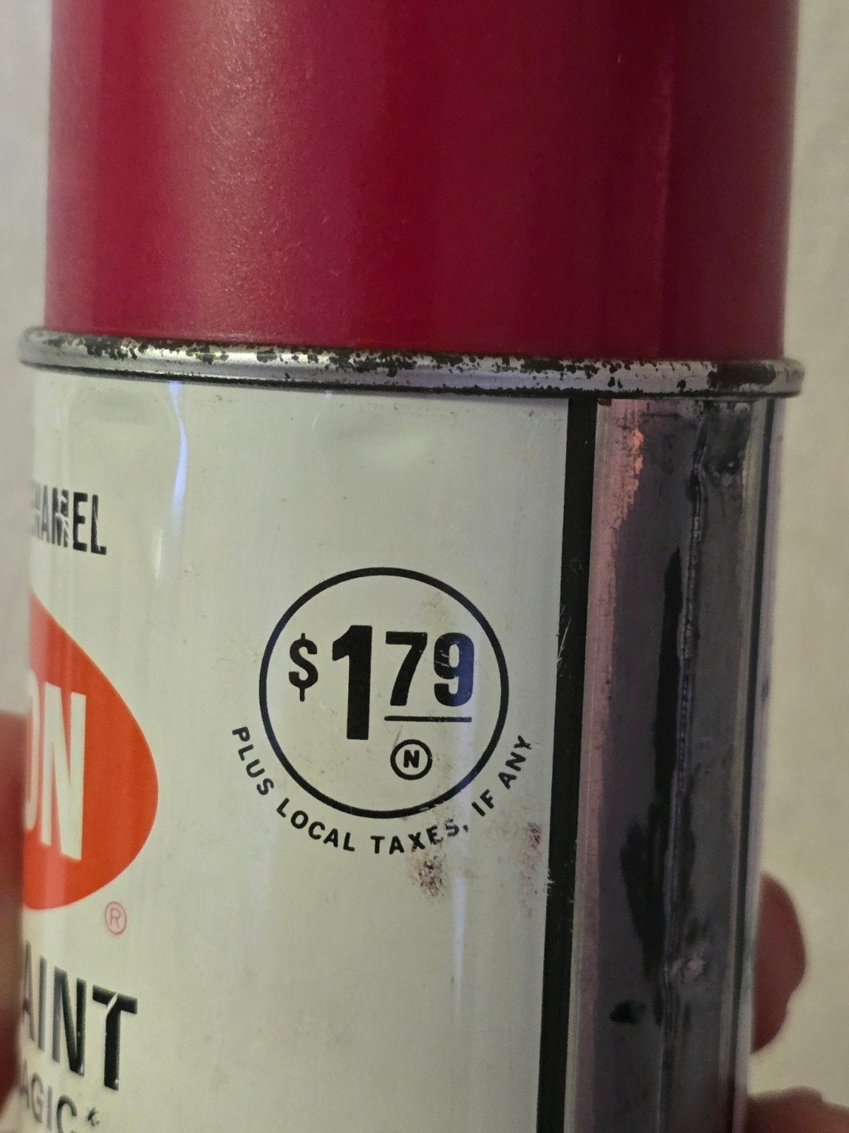 Vintage Krylon Spray Paint Cherry Red Enamel 1968 Graffiti, Ophalen of Verzenden