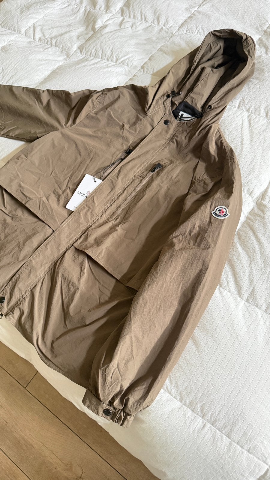Moncler windbreaker, Ophalen of Verzenden, Zo goed als nieuw, Overige maten, Zwart