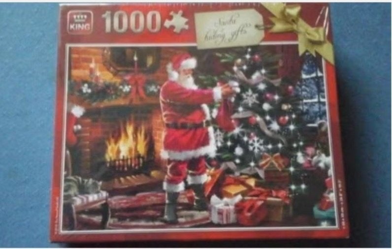 Puzzel King Santa hiding gifts, nieuw!, Ophalen, 500 t/m 1500 stukjes, Nieuw, Legpuzzel