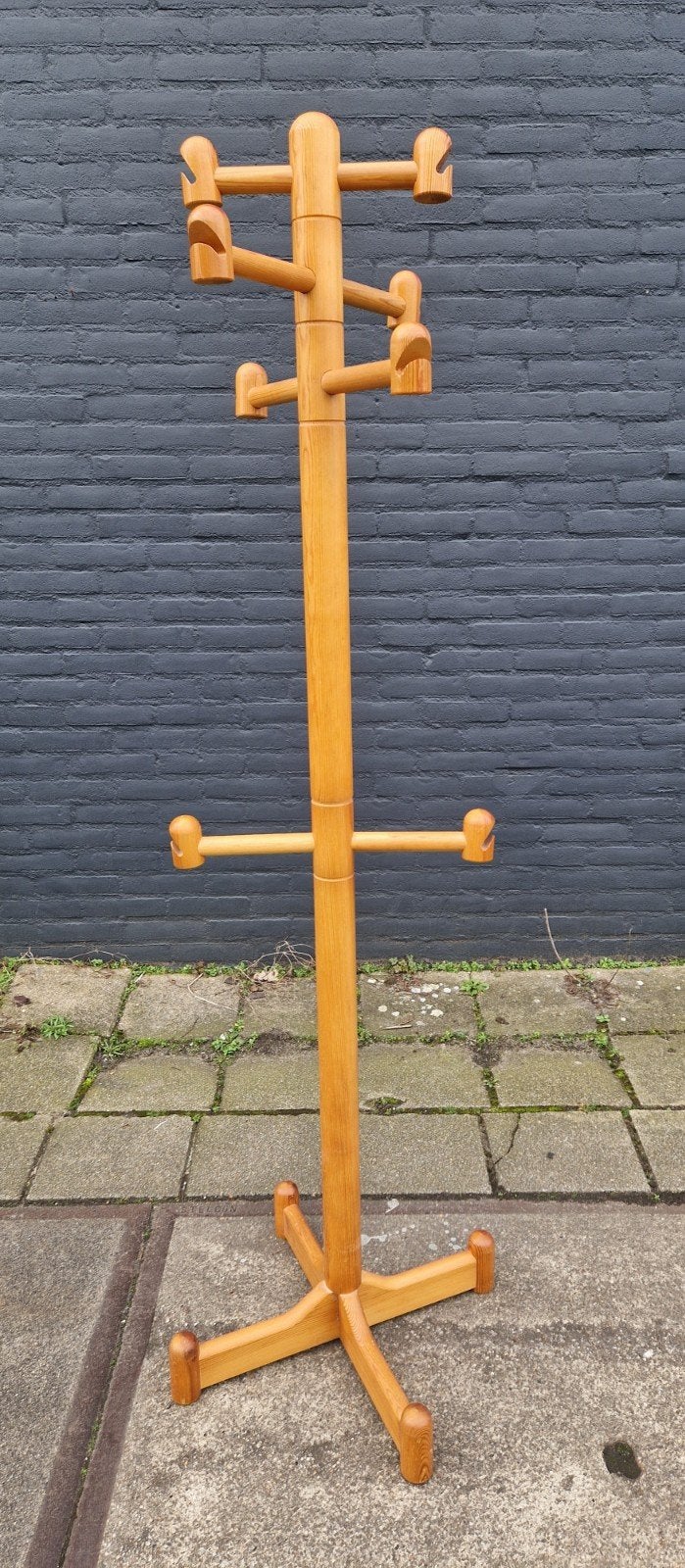 vintage houten kapstok/retro staande kapstok, Ophalen, Huis en Inrichting