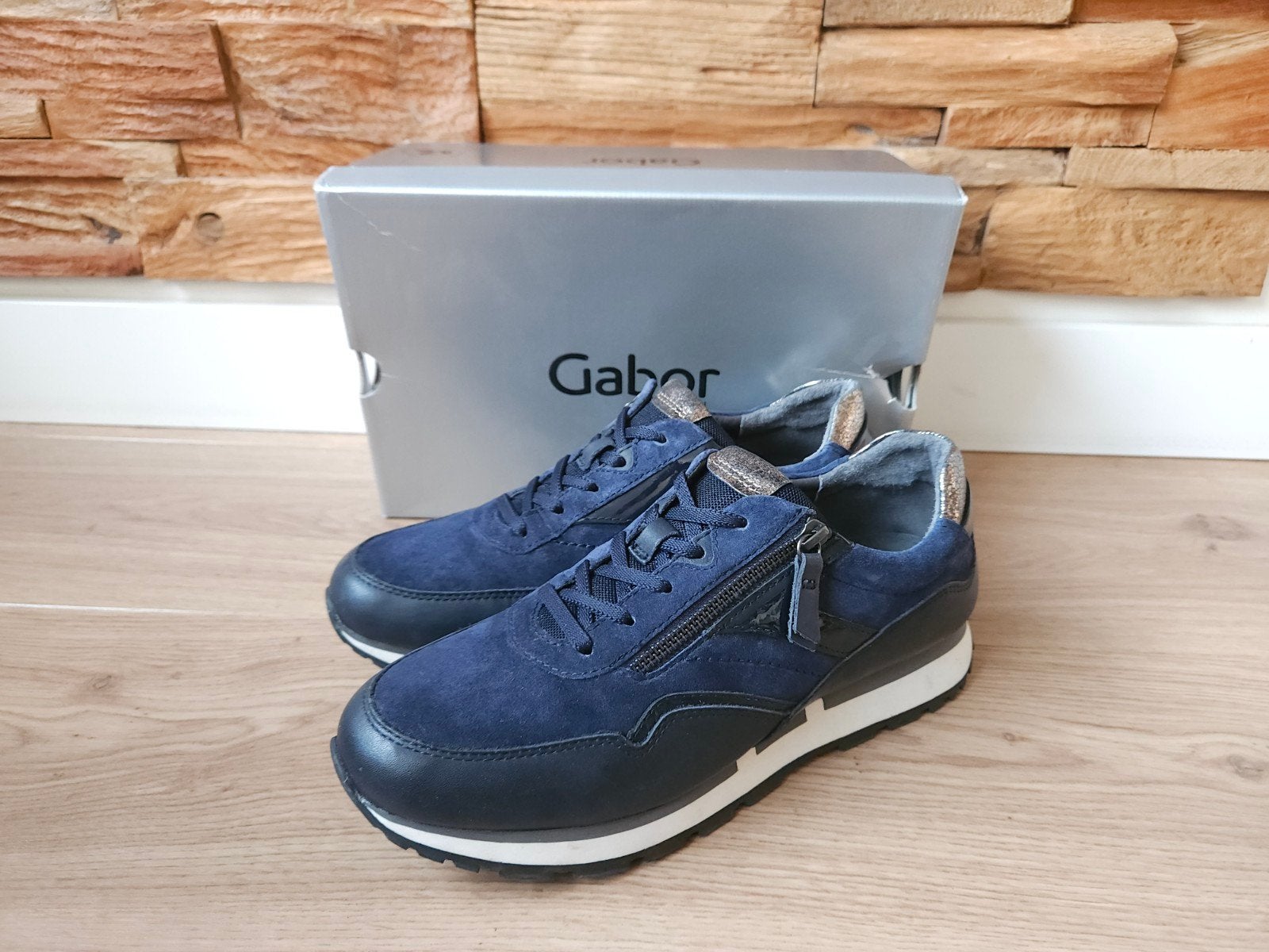 Gabor sneakers MET RITS! Maat G 9 / 43 blauw schoenen ZGAN, Kleding | Dames, Schoenen, Blauw, Gabor, Ophalen of Verzenden, Sneakers of Gympen