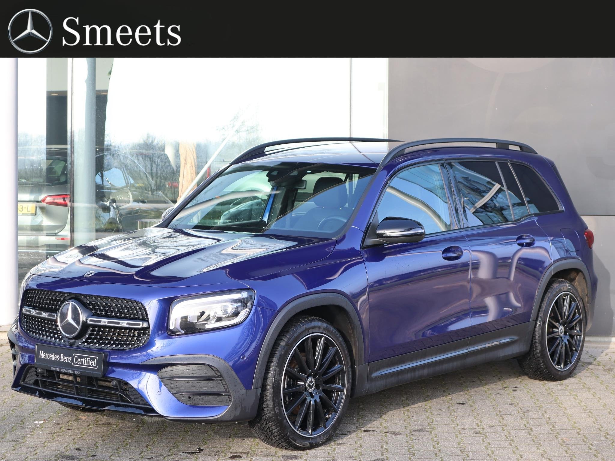 Mercedes-Benz GLB 200 AMG line, 12 maanden, Stof, 4 cilinders, Blauw