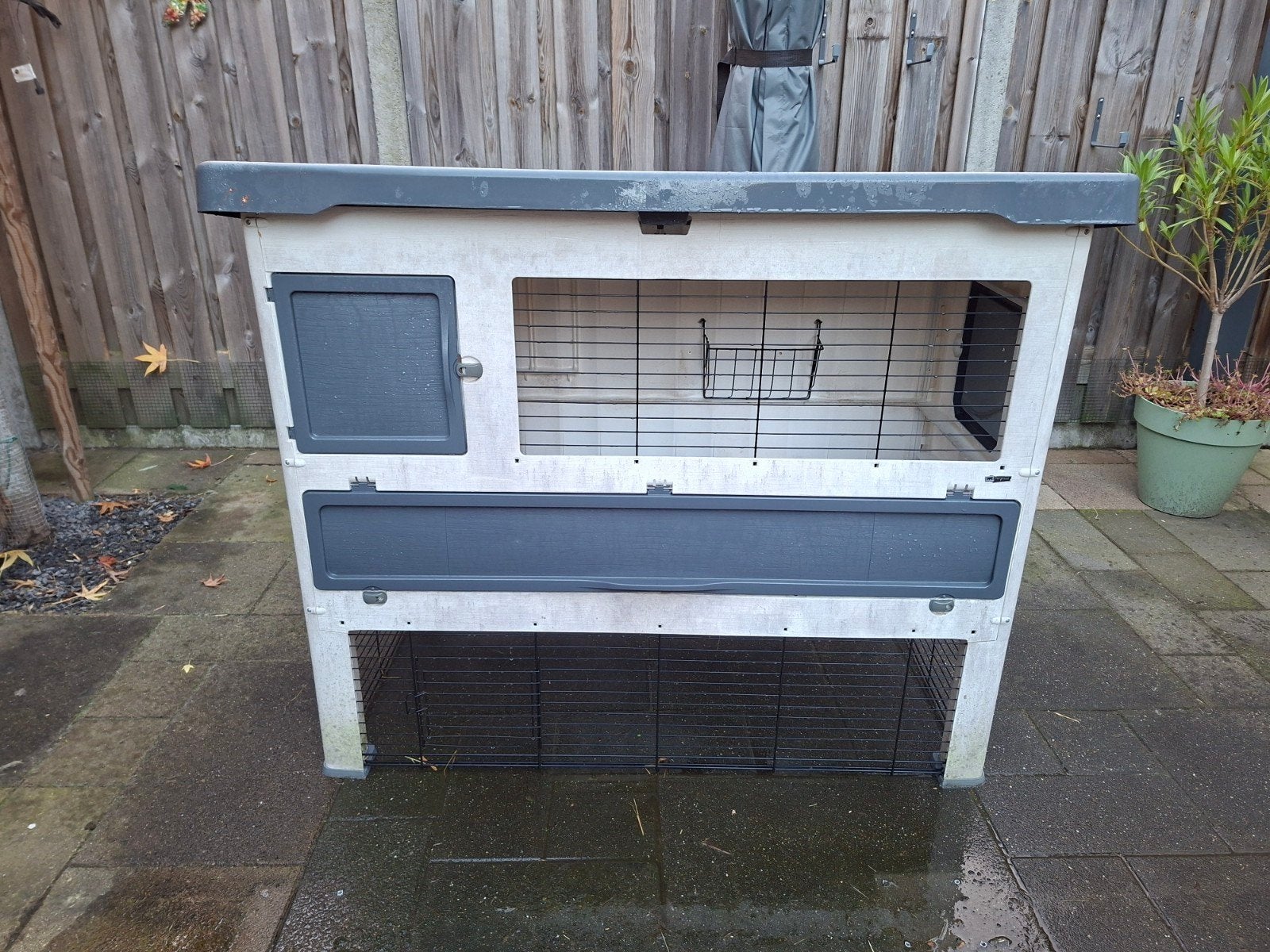 Konijnenhok Ferplast grand lodge 140, Dieren en Toebehoren, Ophalen, 90 cm of meer, Konijn, Hok