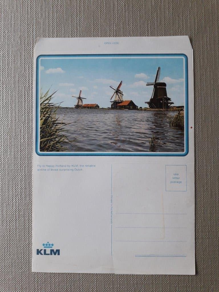 KLM 2 verschillende ongebruikte luchtpostbladen, Ophalen, Postfris, Vliegtuigen