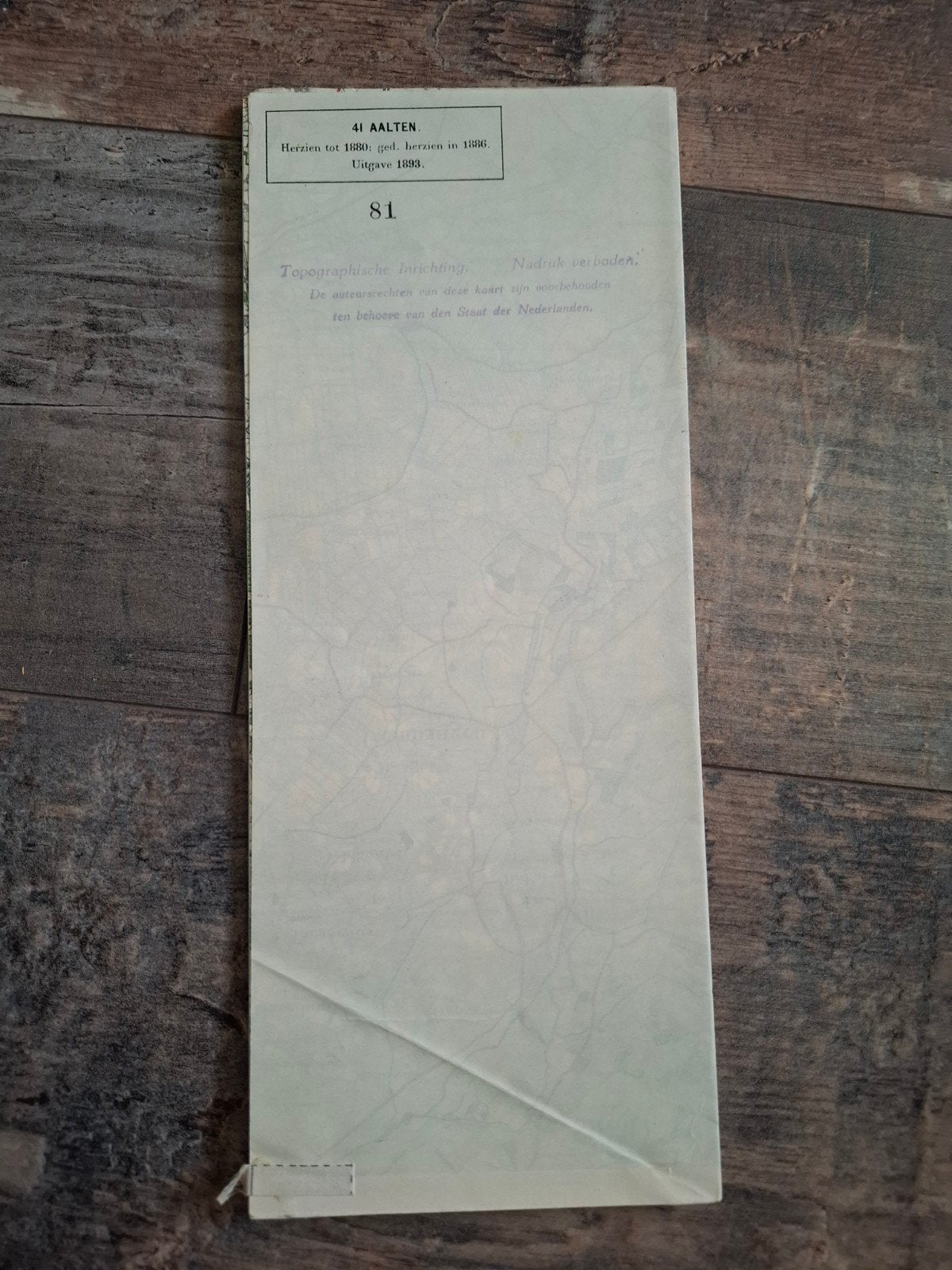 stafkaart Aalten 1893, Boeken, Ophalen of Verzenden