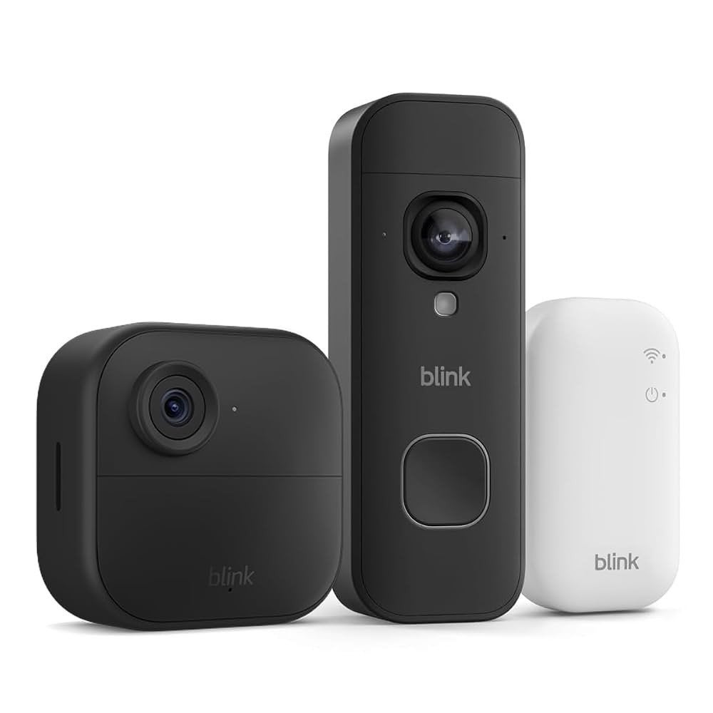 Blink Outdoor 4 + Video Deurbel 2K+ (Draadloos,Nieuwste Gen), Ophalen of Verzenden, Zo goed als nieuw, Buitencamera