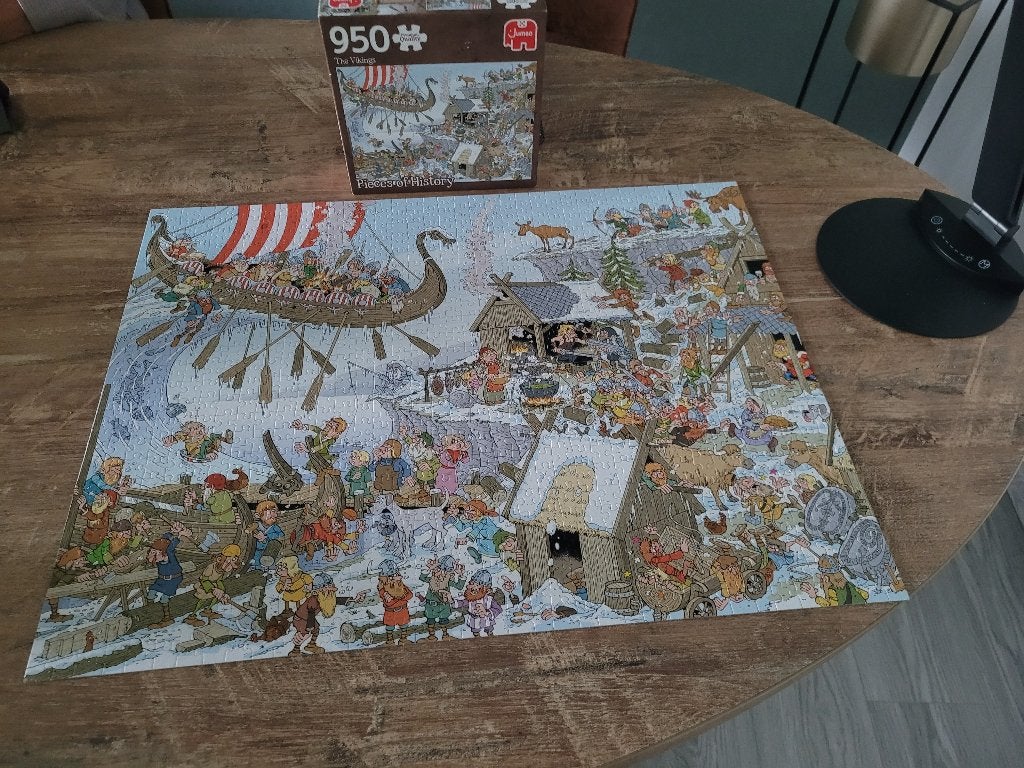 PIECES OF HISTORY = THE VIKING 950 stukjes van JUMBO 3,50, Hobby en Vrije tijd, Ophalen of Verzenden, 500 t/m 1500 stukjes, Zo goed als nieuw