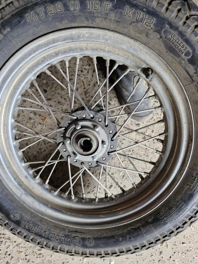 Trike velg met band Continental, MT90 H 16T K112, Motoren, Ophalen of Verzenden