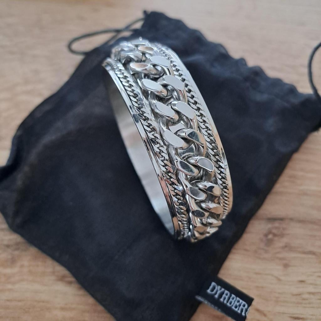 Dyrberg Kern armband, Sieraden, Tassen en Uiterlijk, Armbanden, Verzenden, Zo goed als nieuw, Zilver, Overige materialen