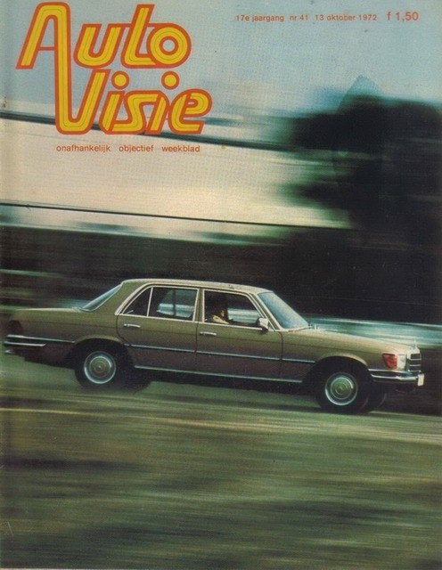 Autovisie 41 1972 : Mercedes Benz S - Ford Capri 1600 XL, Ophalen of Verzenden, Gelezen, Algemeen