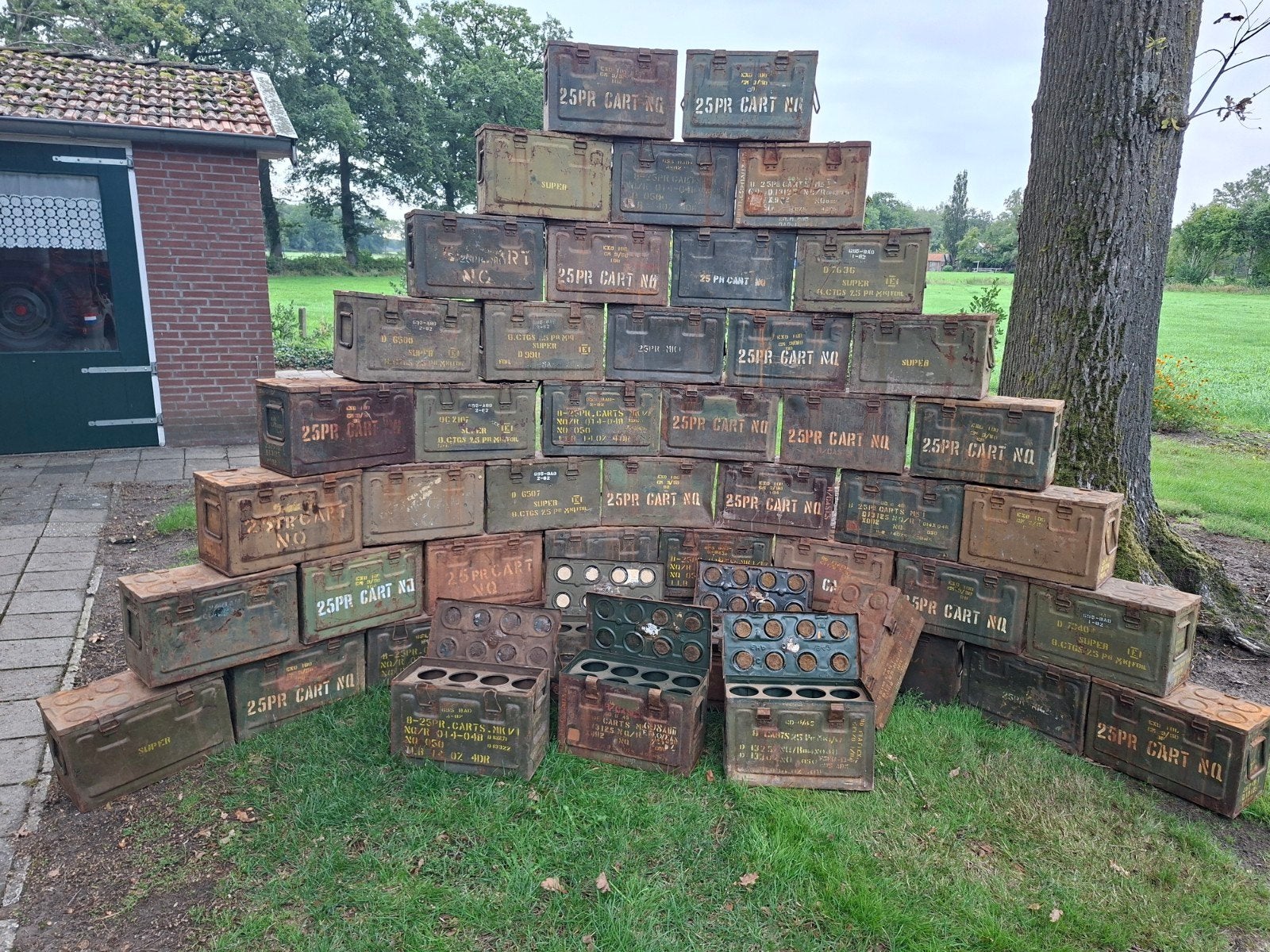 25pdr kisten. ww2, Verzamelen, Ophalen, Kist of Geocache, ., .