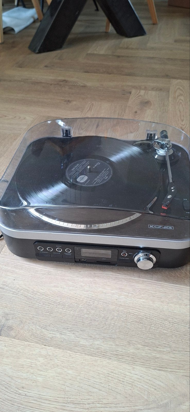 König HAV-TT25USB Platenspeler met USB-opnamefunctie, Audio, Tv en Foto, Platenspelers, Gebruikt, Platenspeler, Overige merken