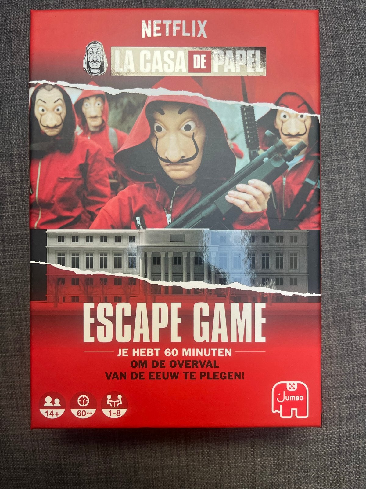 Netflix La Casa de Papel Escape Game - Jumbo, Een of twee spelers, Ophalen of Verzenden, Zo goed als nieuw