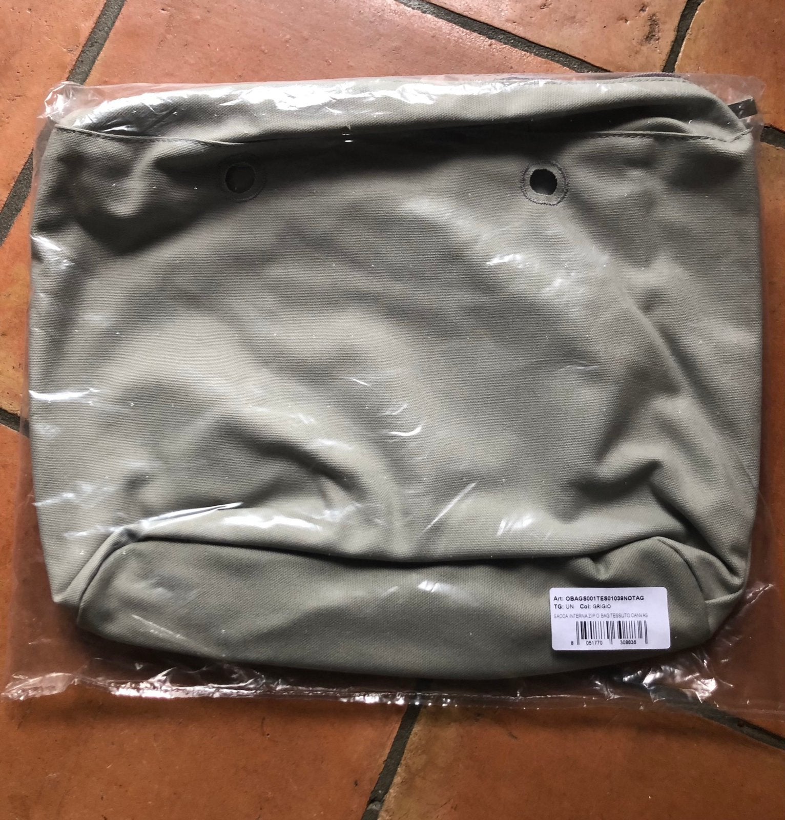 Grijze binnentas voor de o-bag classic, Ophalen of Verzenden, Nieuw