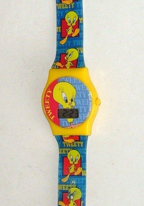 Vintage Tweety Bird digitaal kinderen horloge, 1998., Ophalen of Verzenden, Blauw, Jongen of Meisje