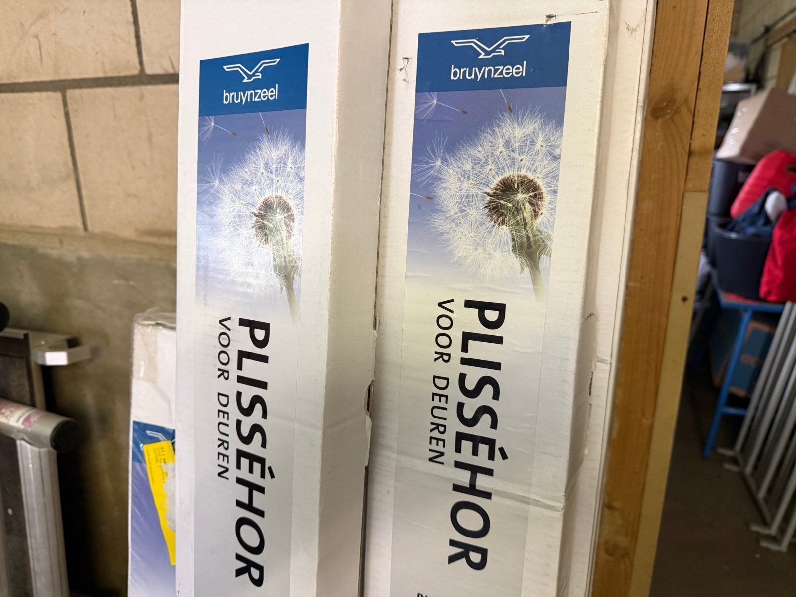 Partij (11 stuks) Bruynzeel Plissé Horren voor Deuren, Ophalen, 80 tot 100 cm, Hordeur, Minder dan 200 cm