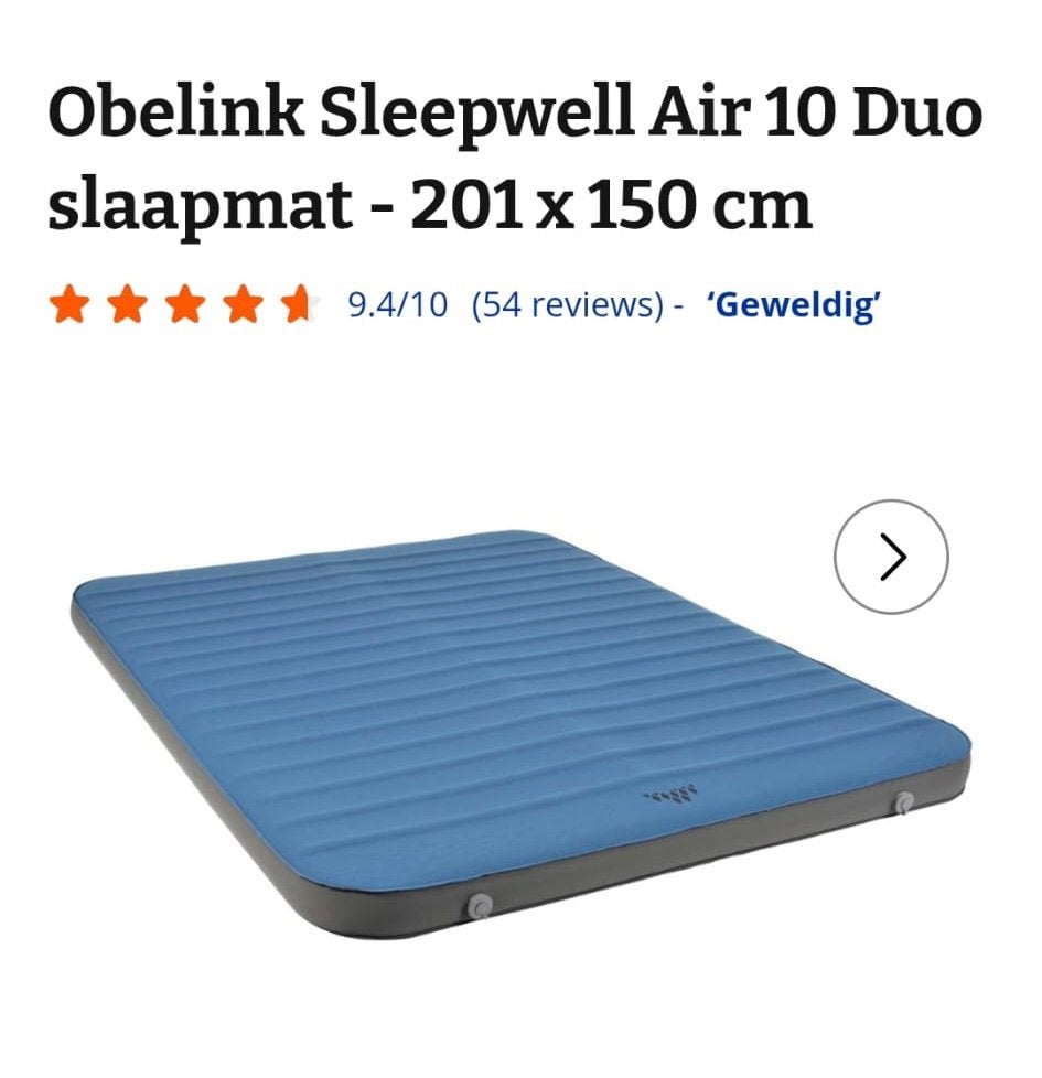 self inflating air  matras bijna NIEUW, Ophalen, Zo goed als nieuw
