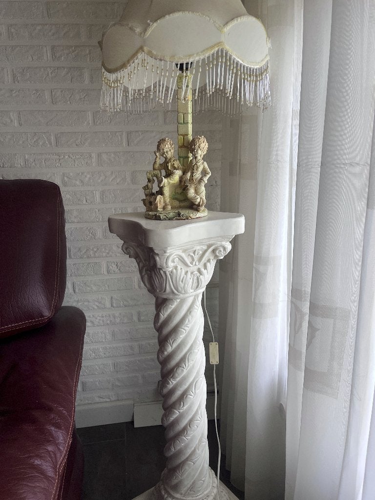 Staande lamp op paal, Ophalen, Nieuw, Natuurlijk materiaal, 150 tot 200 cm