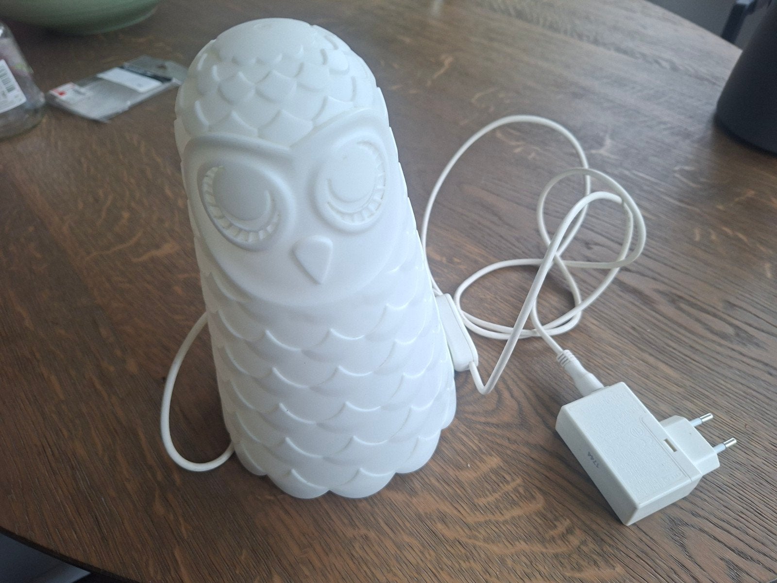 IKEA Solbo Uil Nachtlampje - Wit, 24V DC, 3W, Met schakelaar, Wit, Kunststof, Overige fittingen