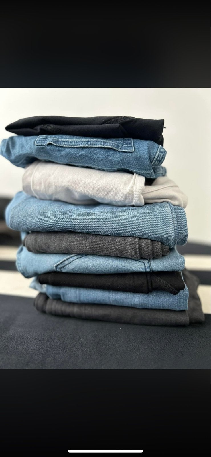 Alles in één keer €10. Zwangerschapskleding pakket, Blauw, Zo goed als nieuw, Broek of Spijkerbroek, Ophalen