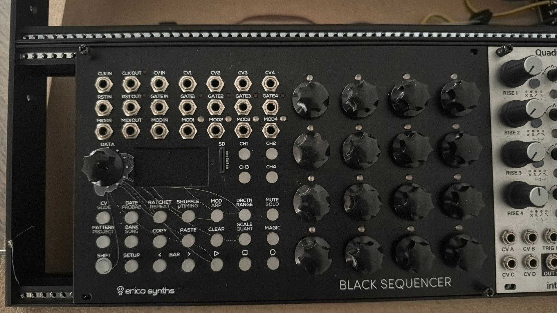 Eurorack Erica synth black seqeuncer, Ophalen of Verzenden, Zo goed als nieuw, Overige aantallen, Overige merken