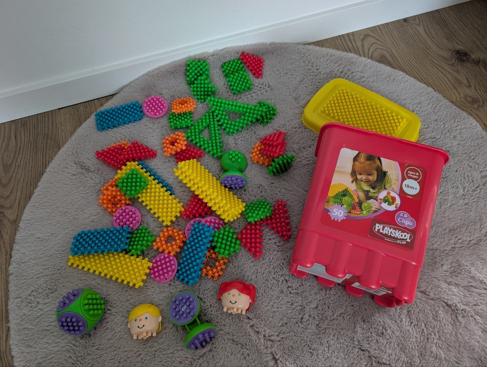 Playskool Clipo bouwstenen 50 stuks 18m+, Ophalen of Verzenden, Zo goed als nieuw, Overige merken