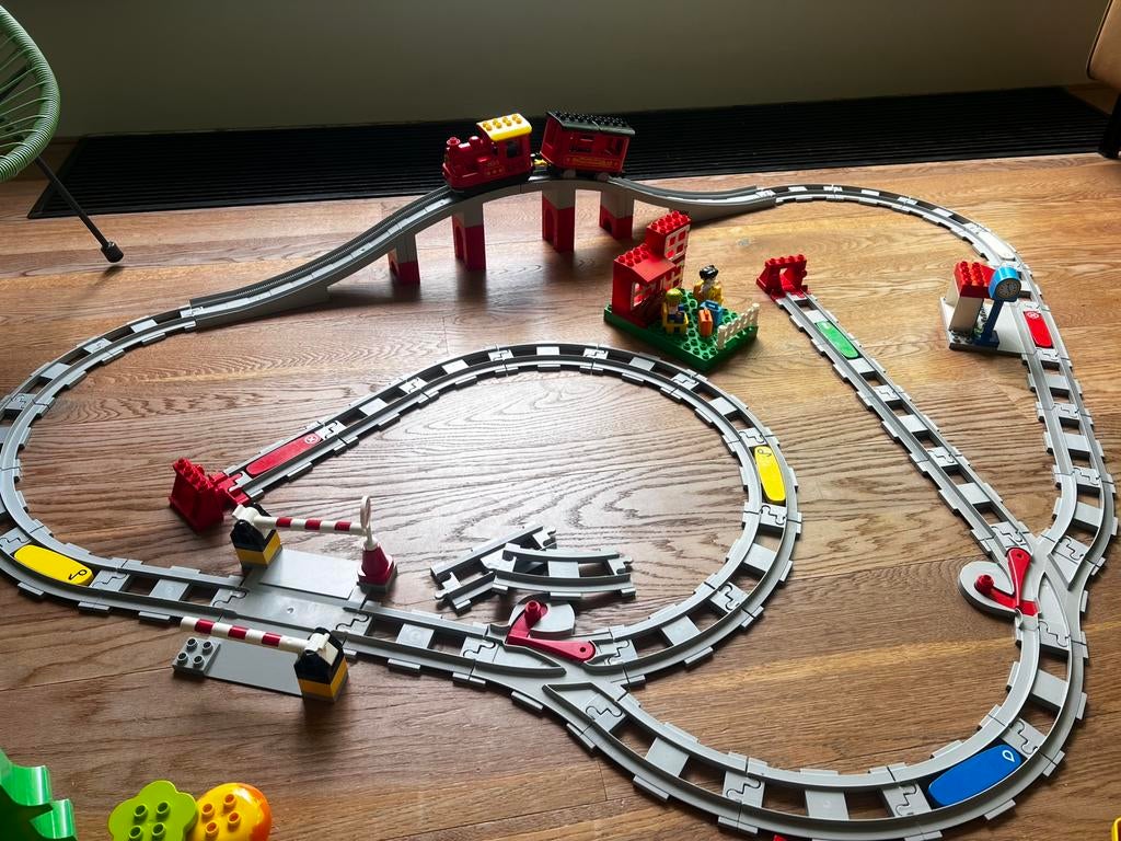 Mooie Lego Duplo partij met elektr.trein, auto’s, dieren etc, Kinderen en Baby's, Speelgoed | Duplo en Lego, Gebruikt, Duplo, Ophalen of Verzenden