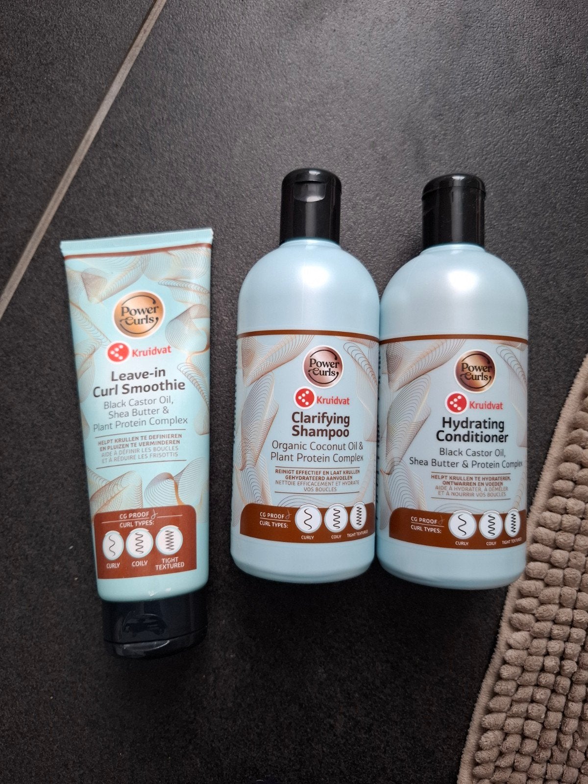 Kruidvat Power Curls Haarverzorgingsset, Ophalen of Verzenden, Zo goed als nieuw, Shampoo of Conditioner