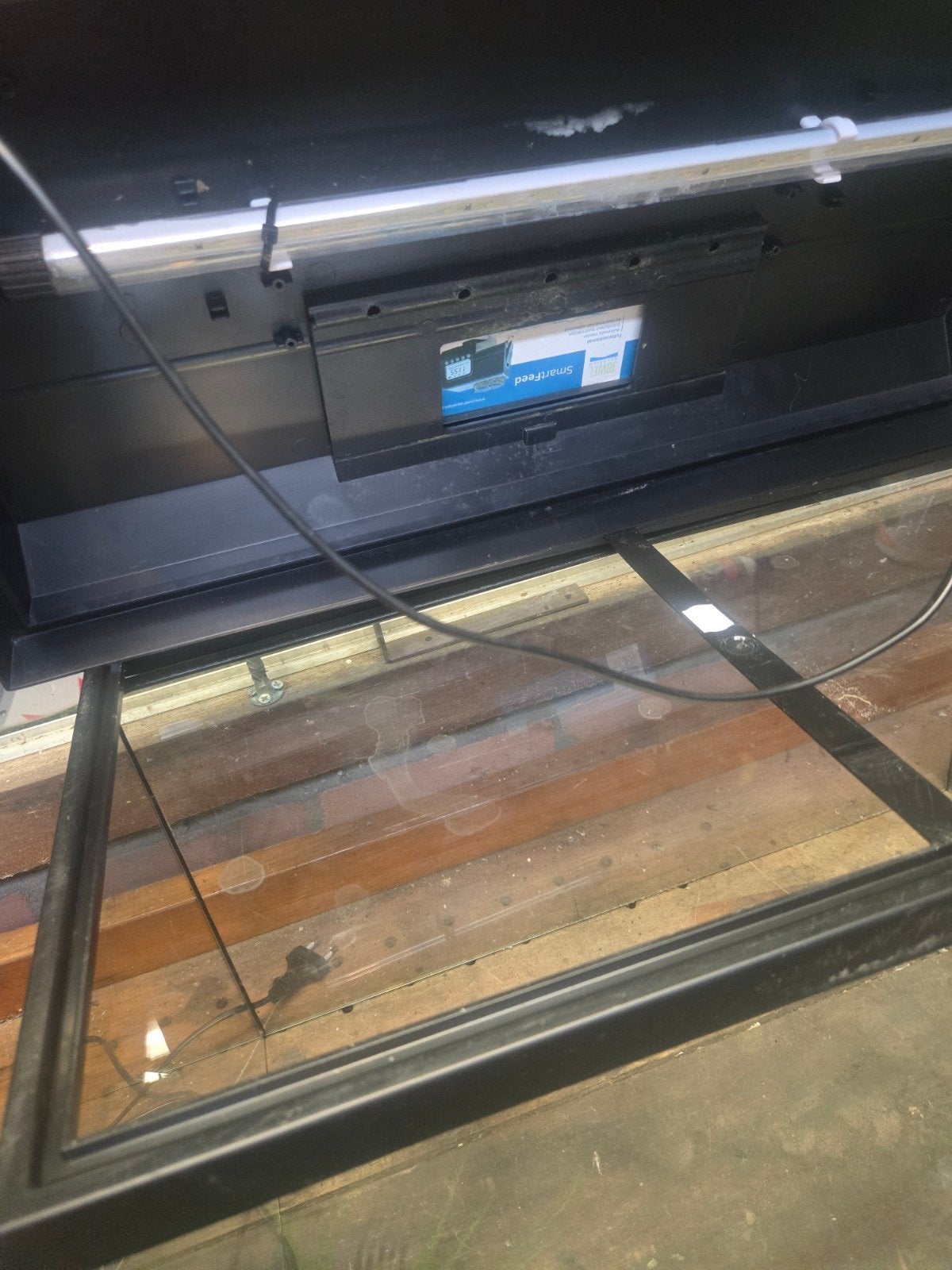 Aquarium binnen 60 30 30, Ophalen, Inclusief toebehoren, Gebruikt, Leeg aquarium
