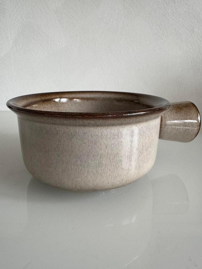 6 Vintage Soepkommen Potterie De Driehoek Huizen, Keramiek, Ophalen of Verzenden, Zo goed als nieuw, Kom(men)