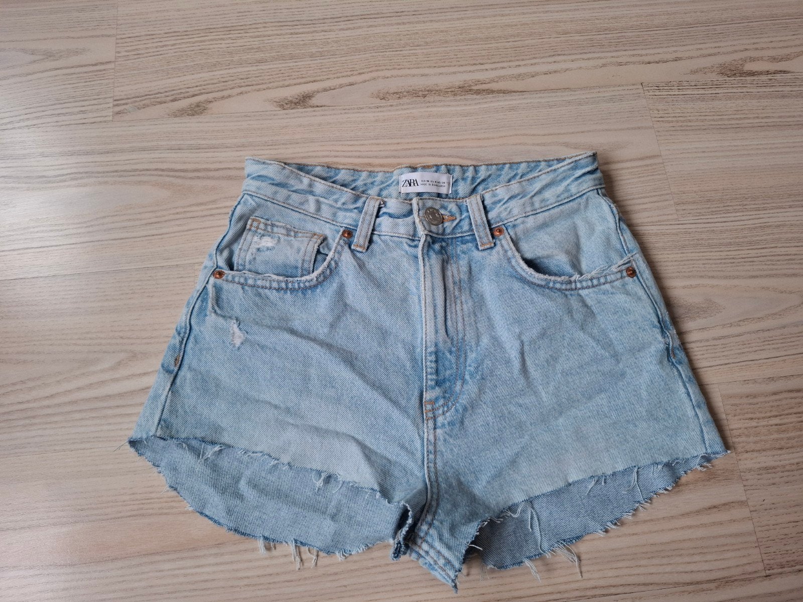 Zara denim shorts maat 36 (S), Kleding | Dames, Kort, Blauw, Zara, Ophalen of Verzenden