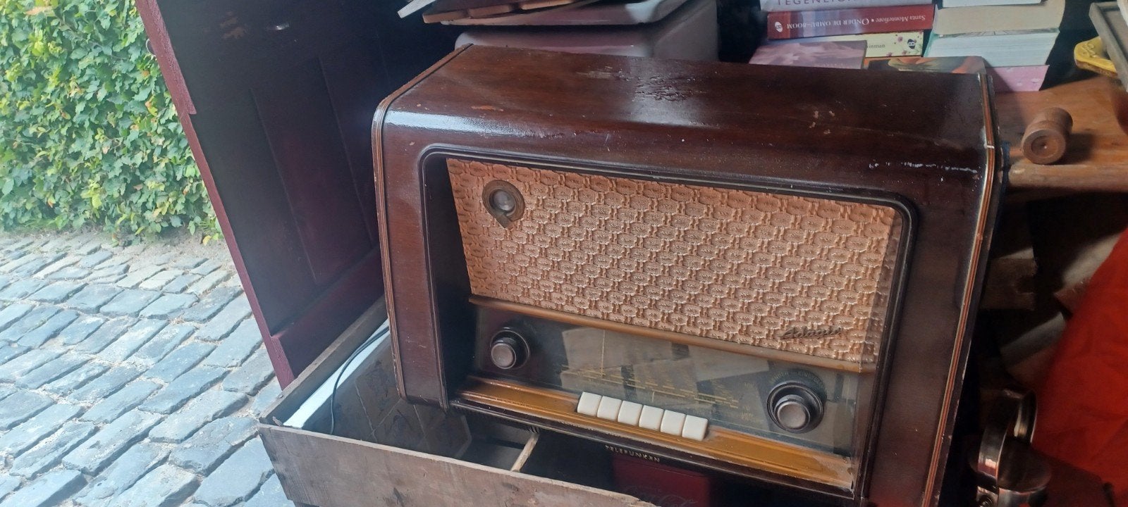 Telefunken buizenradio - Vintage radio, Ophalen of Verzenden, Niet werkend, Radio
