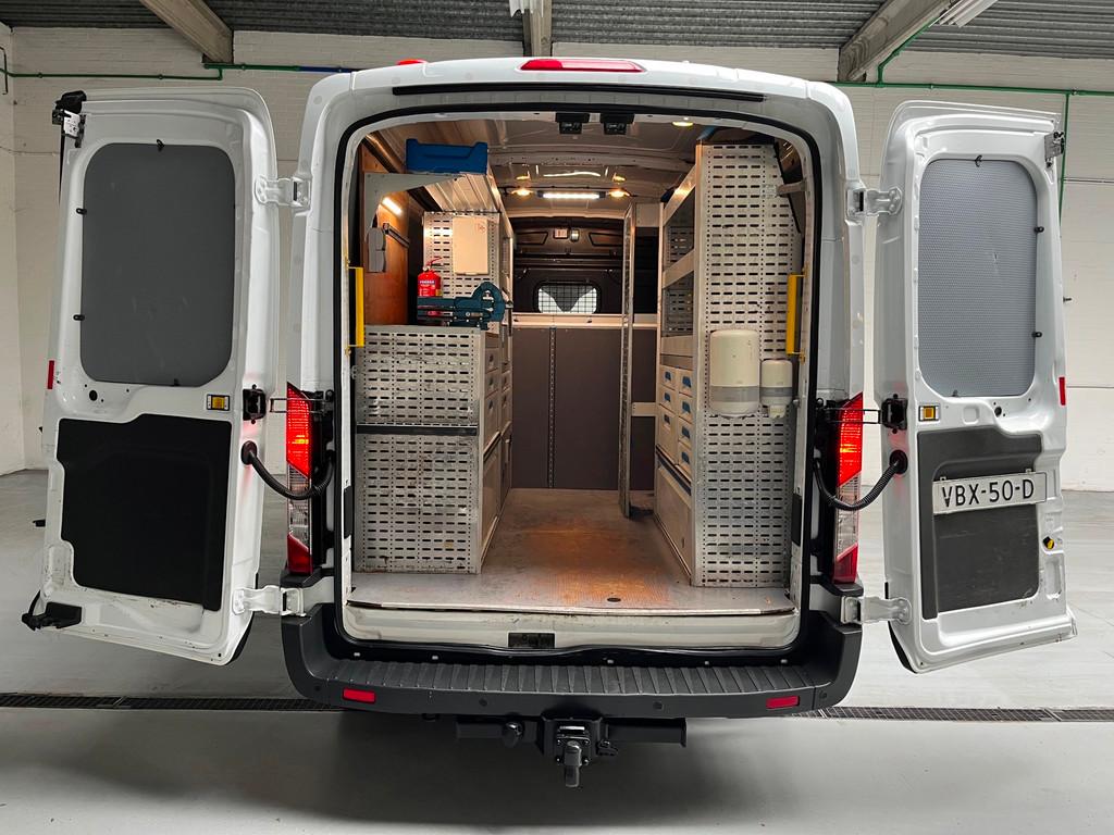 Ford Transit Servicewagen 2.0 TDCI 130pk euro6 L2H2 Trend So, 4 cilinders, Met garantie (alle), 2800 kg, Wit