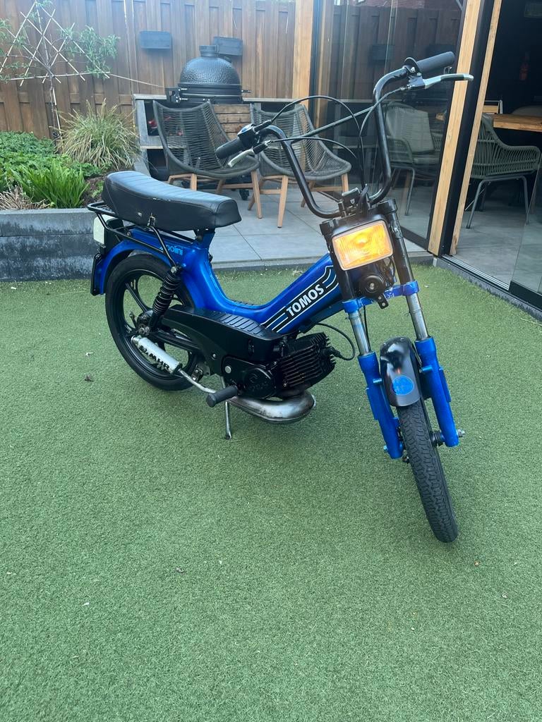 Tomos a35 brommer - Blauw - Goed onderhouden, Ophalen, Gebruikt, Maximaal 45 km/u, Overige modellen