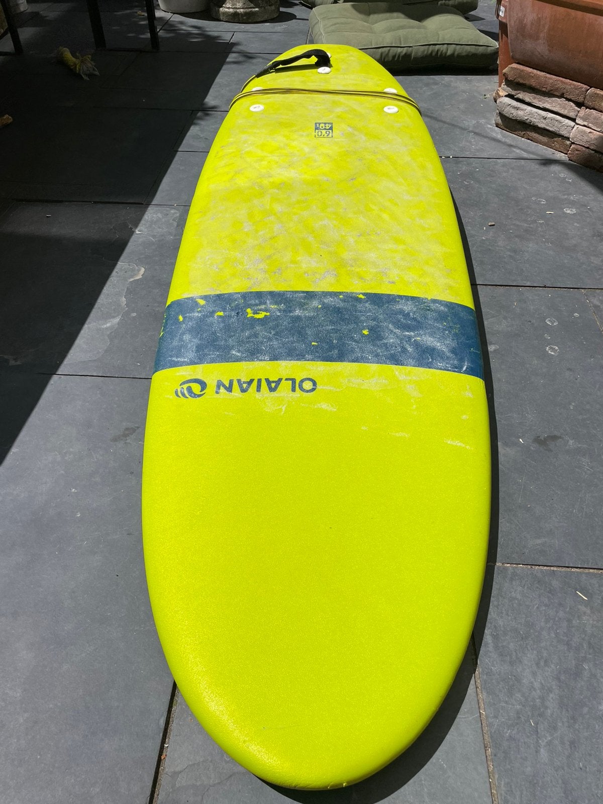 Olaian 6'0" 40L Softtop Surfboard - Ideaal voor beginners, Watersport en Boten, Golfsurfen, Ophalen, Gebruikt, Funboard, Met vinnen