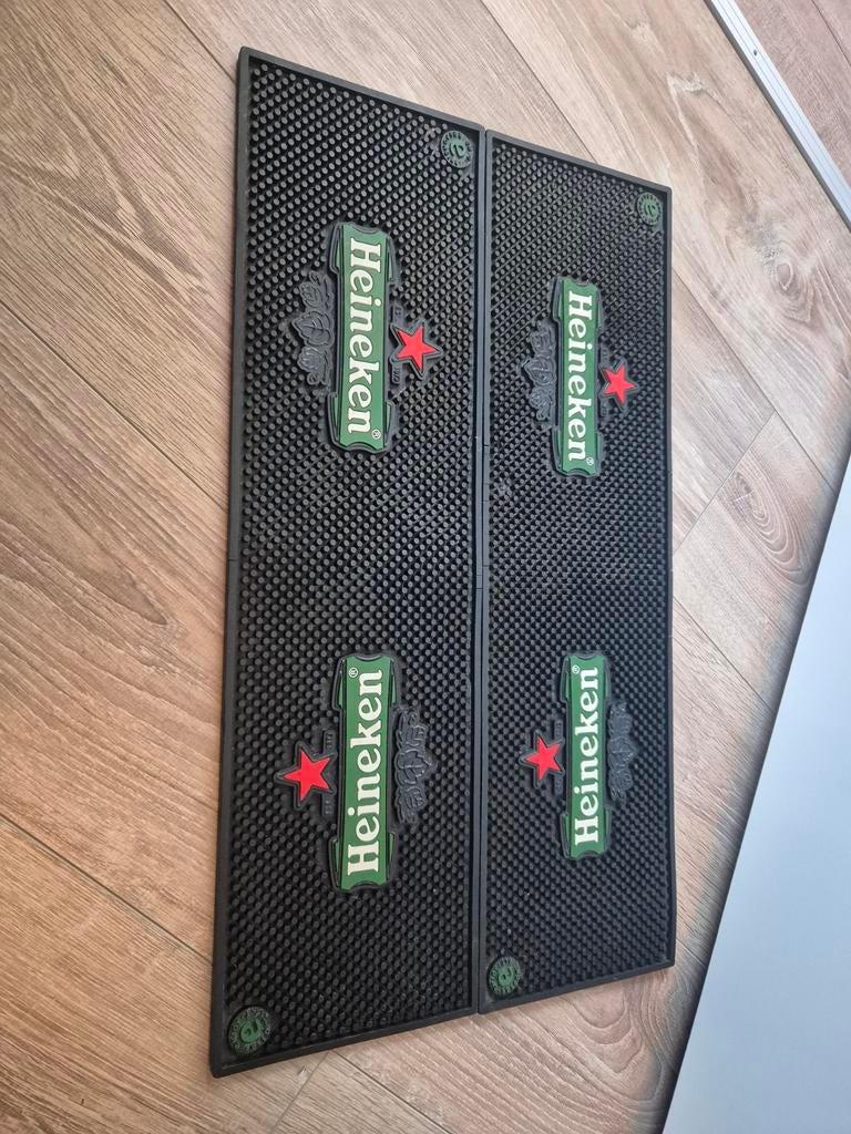 Heineken Barmatten - Set van 2, Ophalen of Verzenden, Gebruikt, Gebruiksvoorwerp