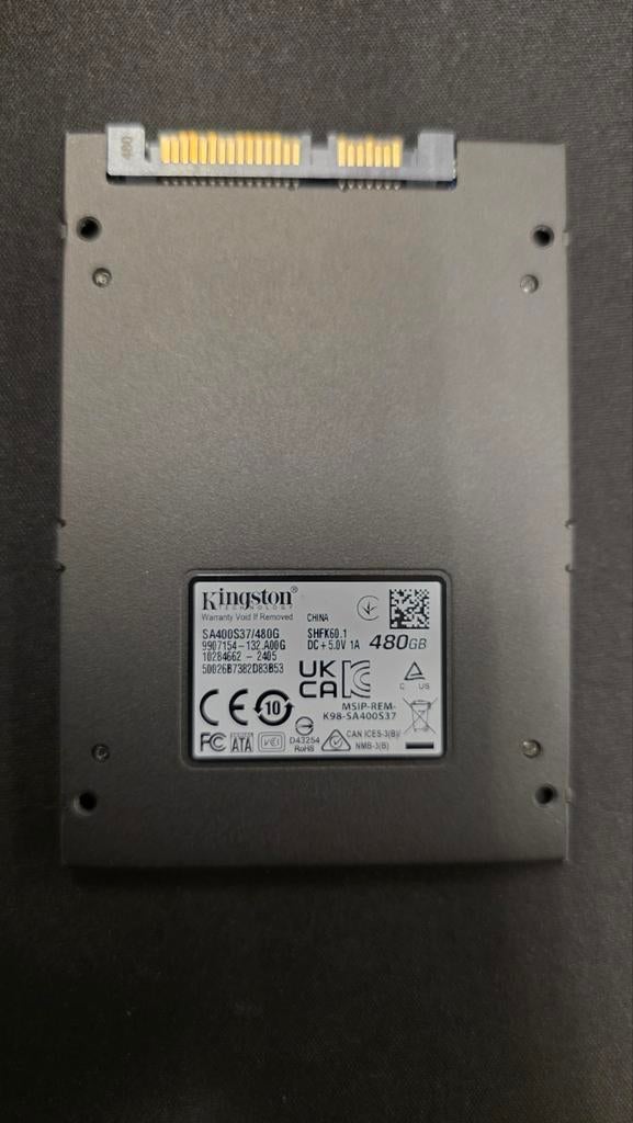 Kingston A400 SSD 480GB SATA III Interne Solid State Drive, Intern, 480GB, Kingston, Server