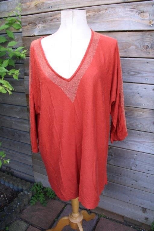 Tuniek roest/ goud Paprika mt XL Vaste prijs, Overige kleuren, Maat 46/48 (XL) of groter, Ophalen of Verzenden, Zo goed als nieuw