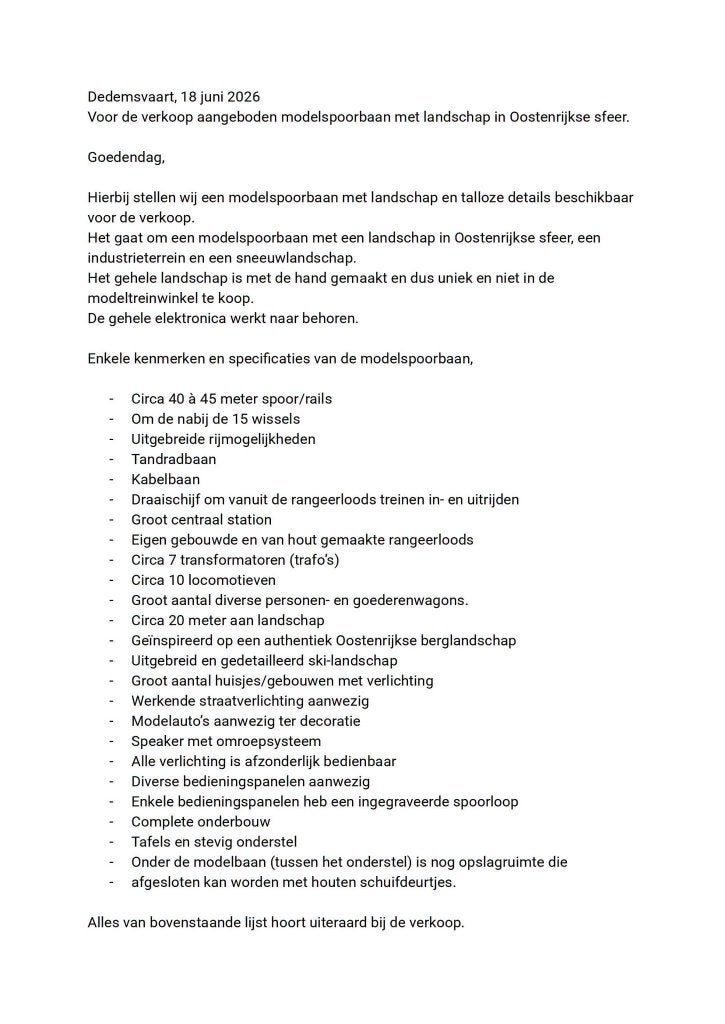complete modelspoorbaan in Oostenrijkse sfeer, Hobby en Vrije tijd, Modeltreinen | H0, Ophalen, Gebruikt, Gelijkstroom, Fleischmann