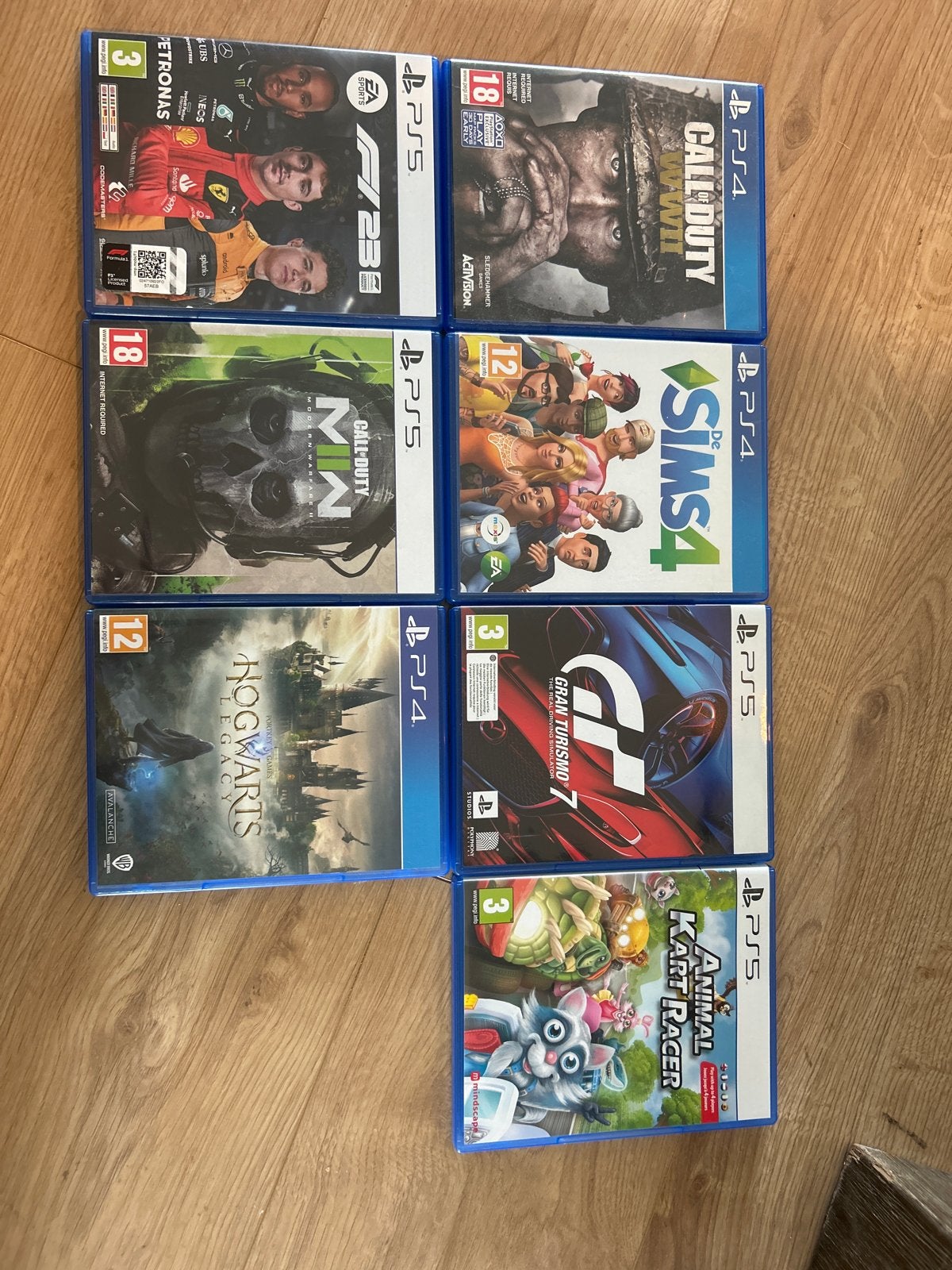Diverse PS4/PS5 Games: F1 23, Call of Duty, Sims 4, Hogwarts, Ophalen of Verzenden, Zo goed als nieuw, Overige genres