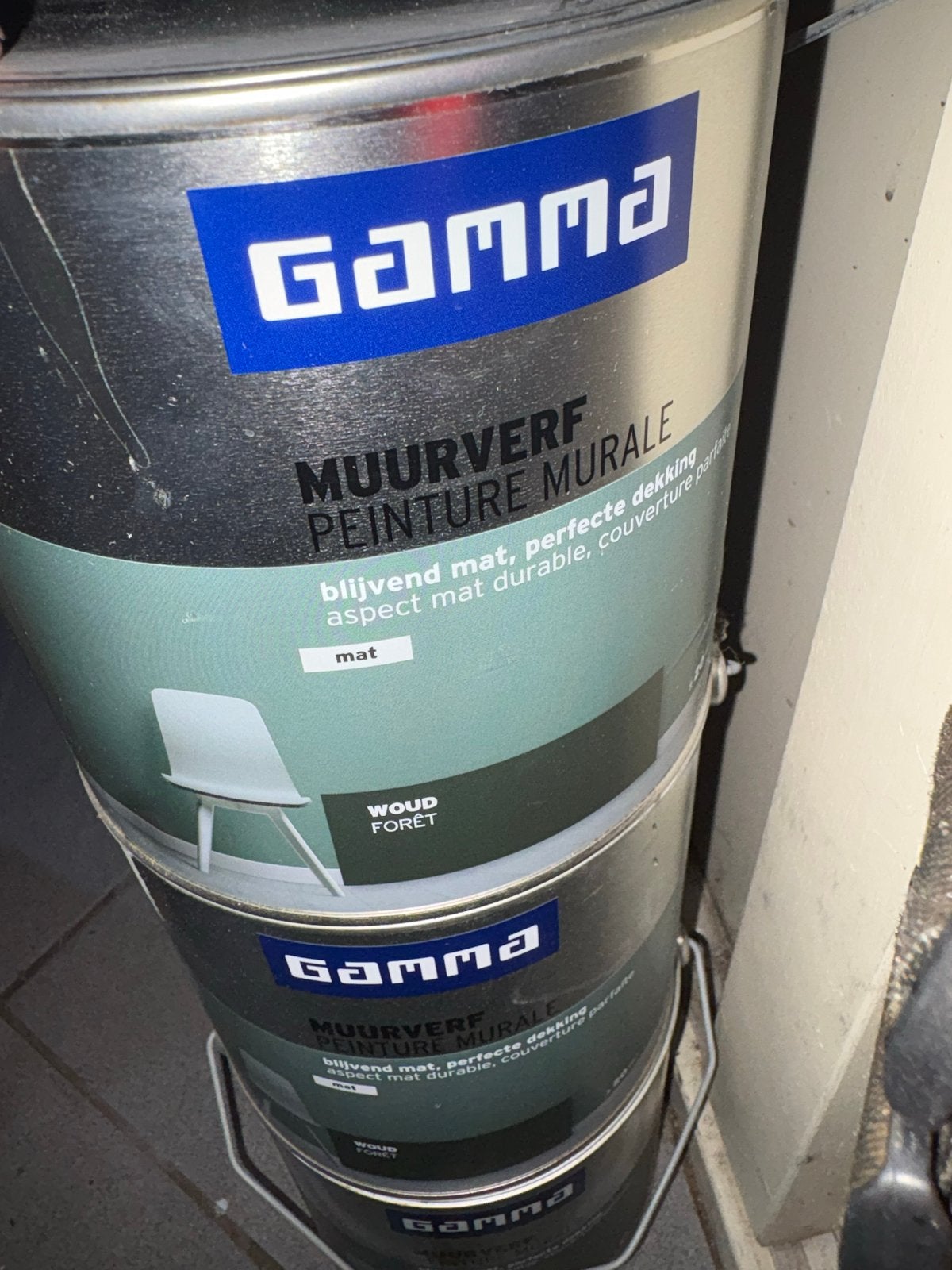 Gamma Muurverf Woud Foret Mat - 7,5 liter, Ophalen, 5 tot 10 liter, Nieuw, Verf