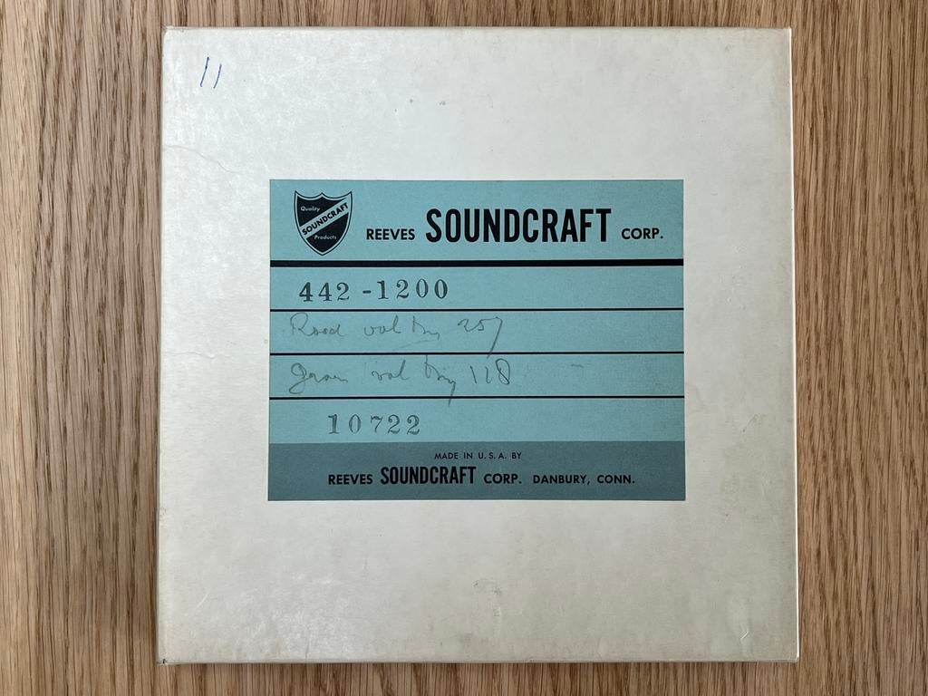 Reeves Soundcraft Corp. reel to reel tape, Ophalen of Verzenden, Onderdeel, Met banden
