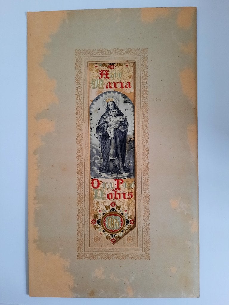 PRENT: MARIA, Antiek en Kunst, Antiek | Religie, Ophalen of Verzenden