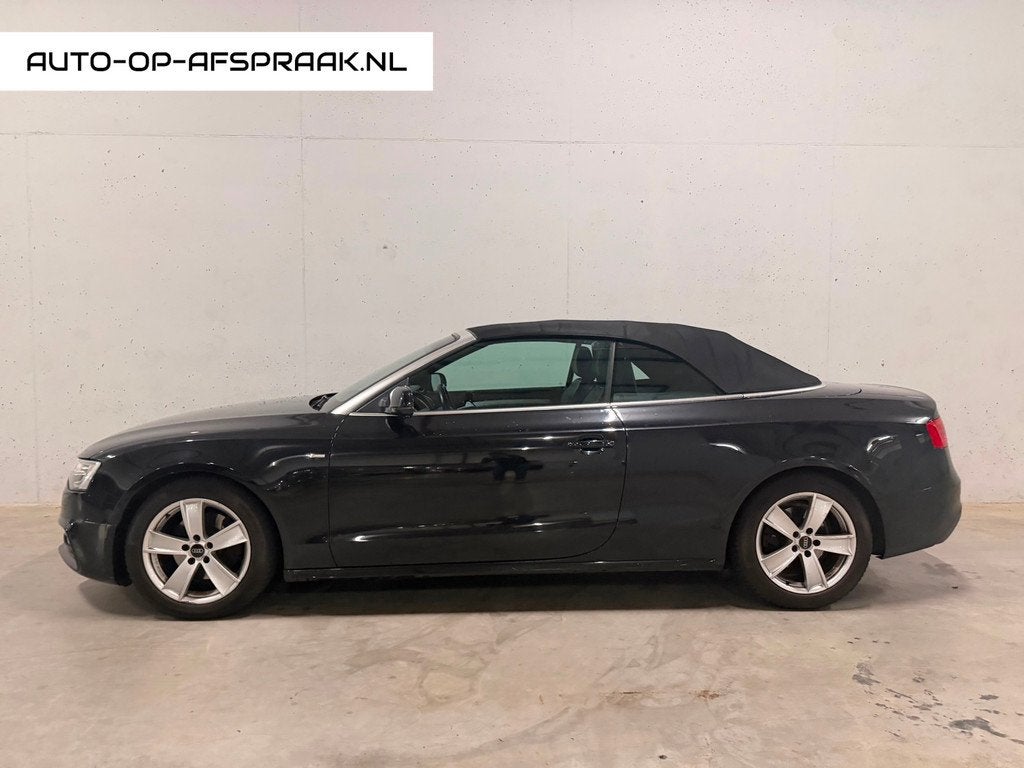 Audi A5 Cabriolet 2.0 TDI S-line Aut. B&O 1 eigenaar Leer Na, Auto's, Audi, Euro 5, Gebruikt, Cabriolet, Zwart
