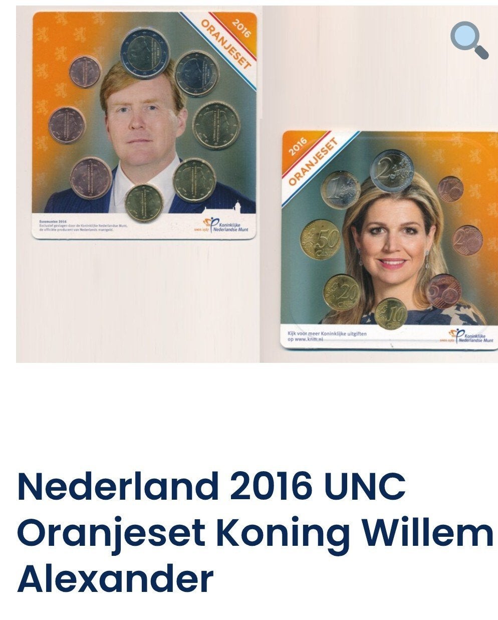 Nederland 2016 UNC Oranjeset Koning Willem Alexander, Ophalen of Verzenden, Koningin Beatrix, Euro's, Setje