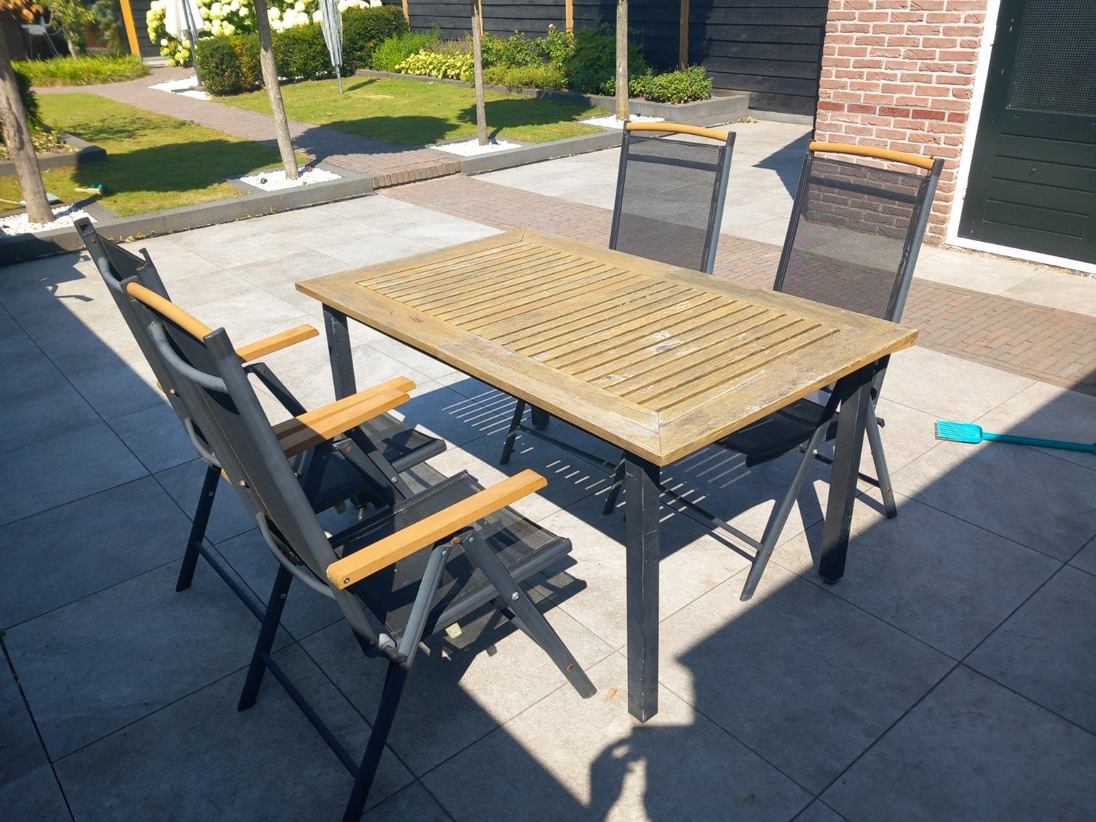 Tuinset, Ophalen, Gebruikt