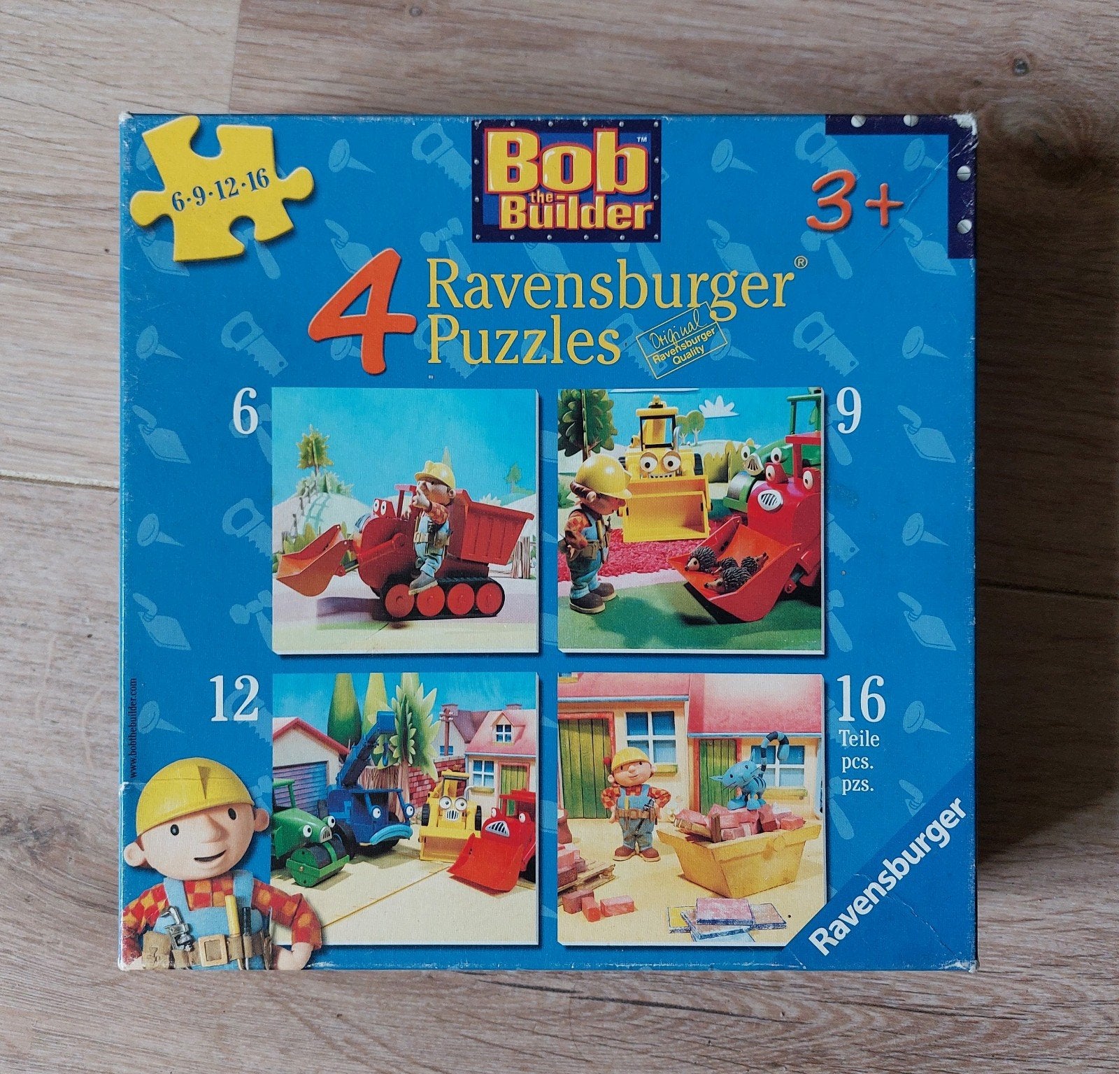 Gratis Bob de Bouwer puzzels, Ophalen, 10 tot 50 stukjes, 2 tot 4 jaar