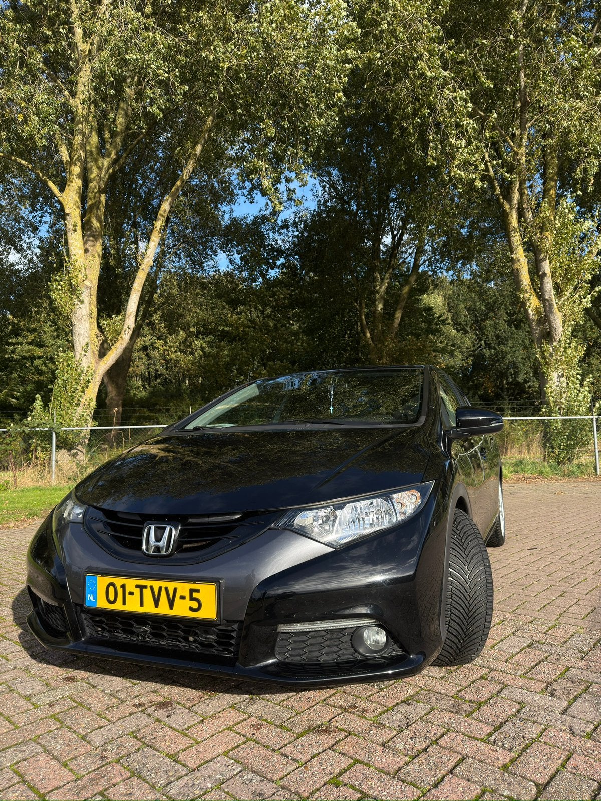 Honda Civic 1.8 142pk Aut 2012 Zwart, Auto's, 4 cilinders, Zwart, Origineel Nederlands, 1000 kg